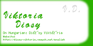 viktoria diosy business card